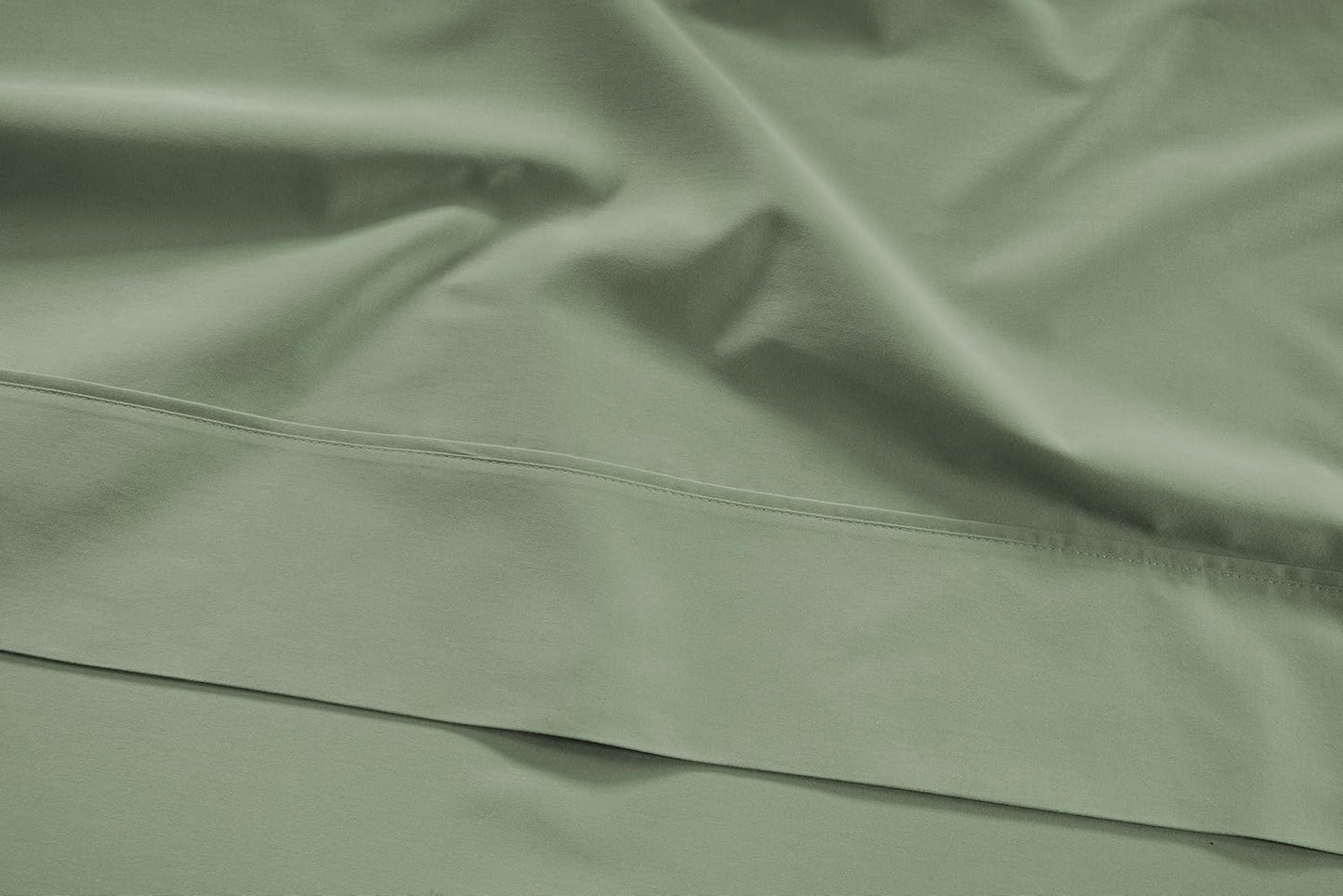 LANE LINEN Twin Sheets Set - 450 Thread Count 100% Cotton 3 Pc Twin Bed Sheets, Luxurious Satin Bedding, Breathable and Cotton Sheet - Iceberg Green