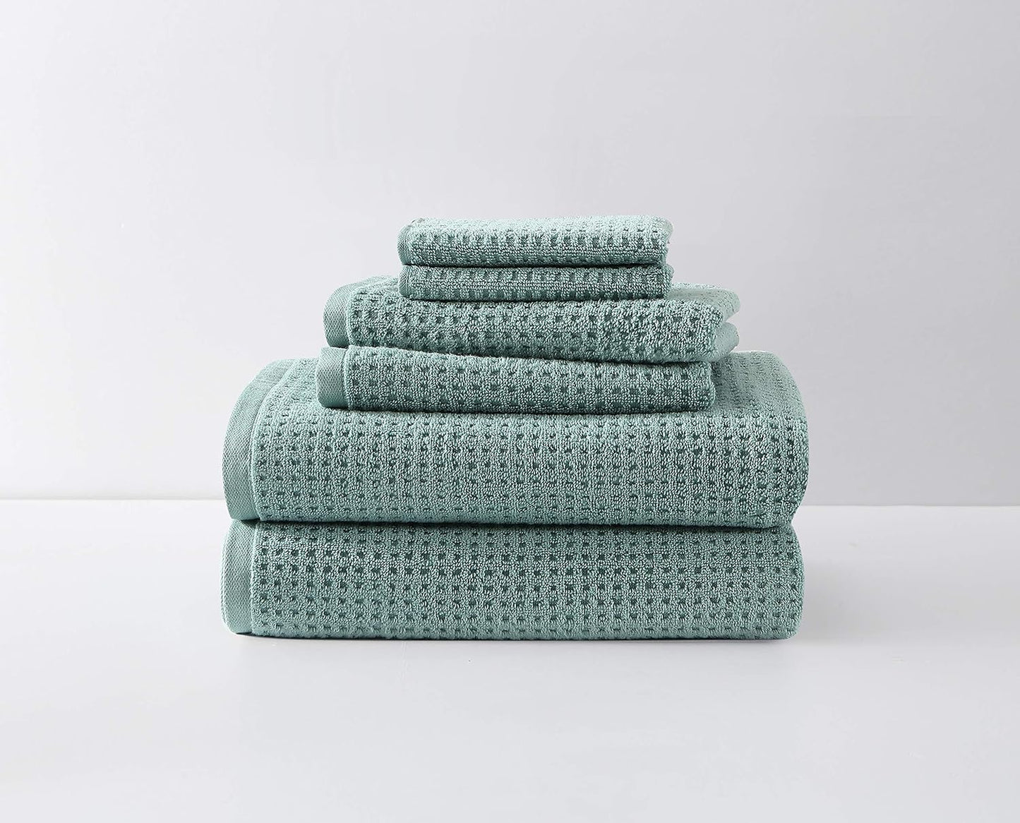 Tommy Bahama - Bath Towels, Highly Absorbent Cotton Bathroom Decor, Low Linting & Fade Resistant, Oeko-Tex Certified (Northern Pacific Bay Blue, 6-Piece)