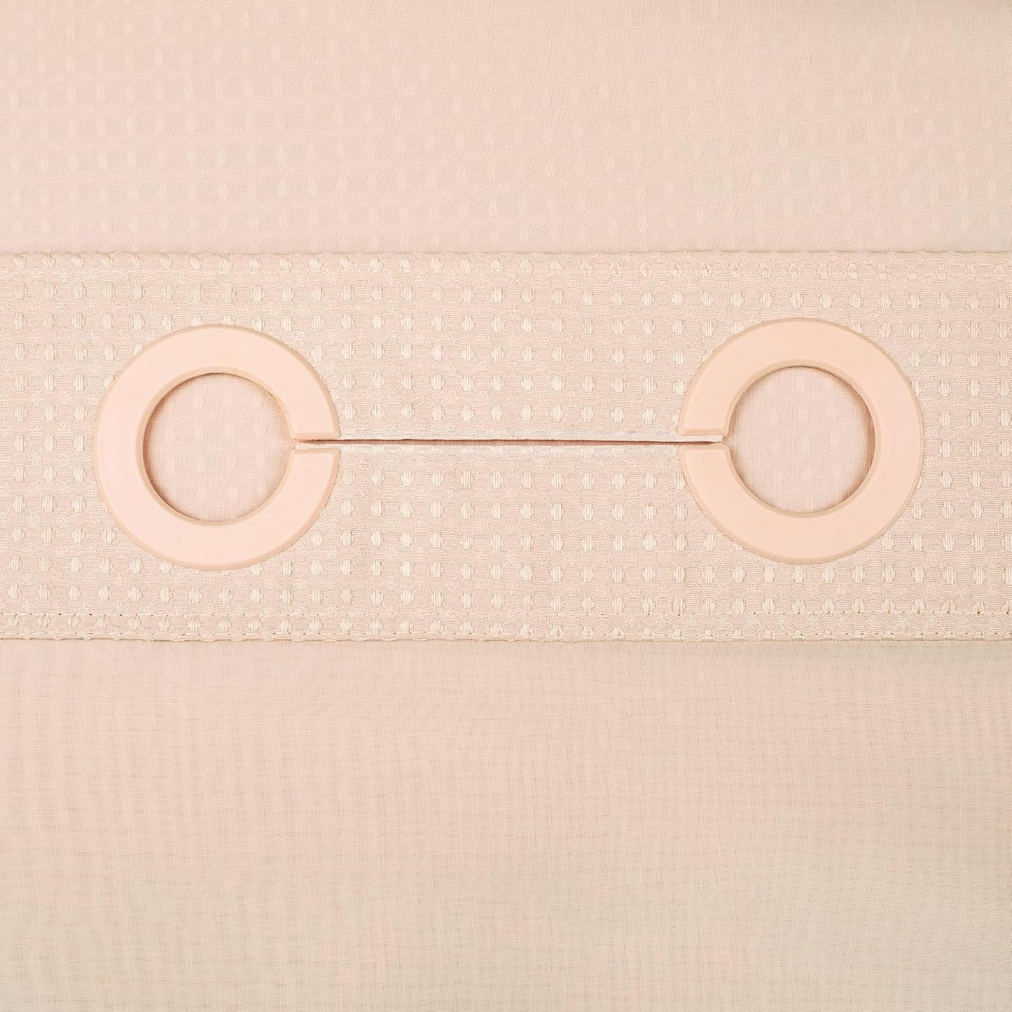 River Dream Heavyweight No Hooks Required Dotted Waffle Weave Shower Curtain with Snap in Liner - 71W x 74H,Hotel Grade,Spa Like Bath Curtain,Pink