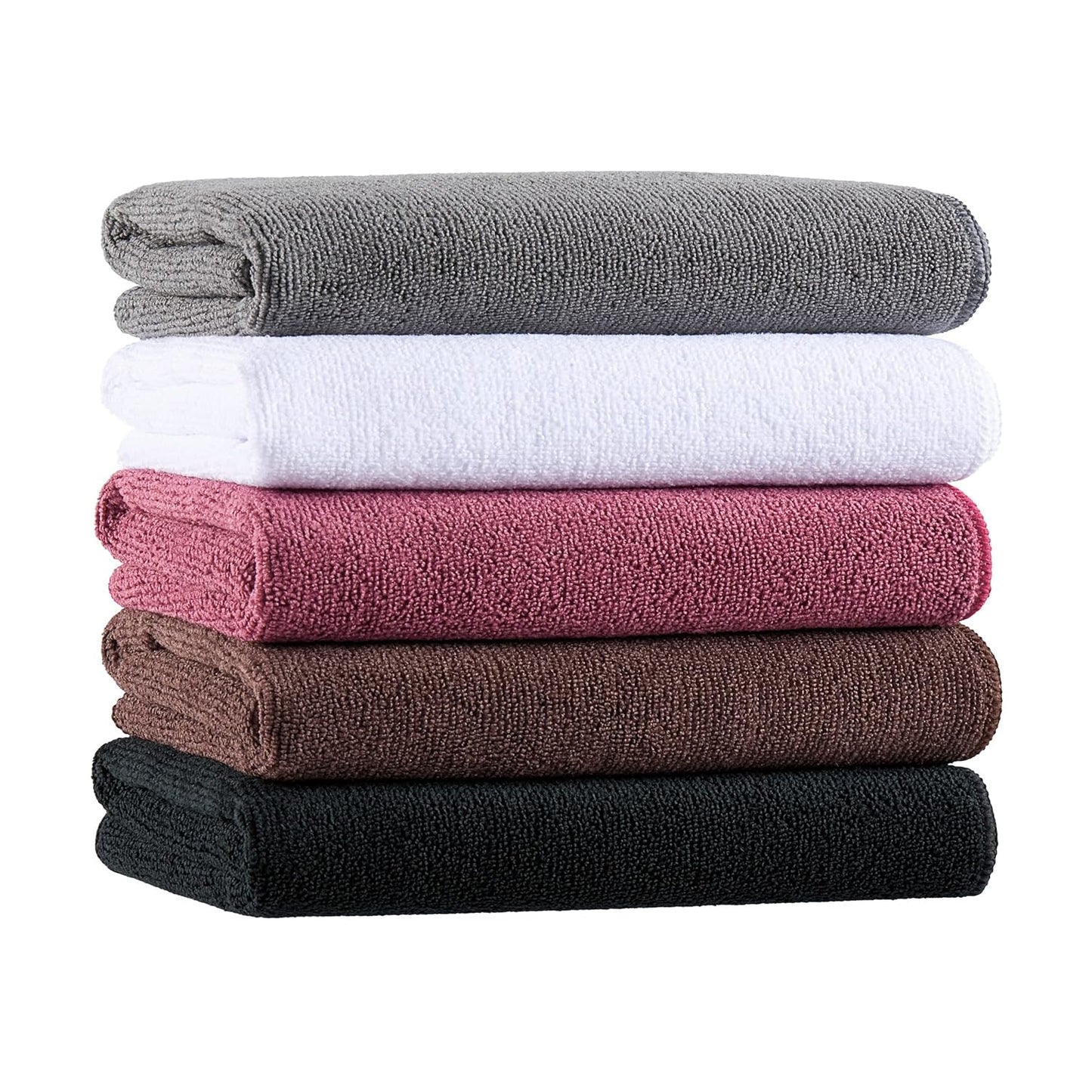 Arkwright Bleach Proof Salon Towels Bulk - Case of 144 - Ultra Soft, Gentle Microfiber, Highly Absorbent & Quick Dry Spa Facial Towel for Hair Stylist, Nail Shop, and Esthetician, 16 x 27 in, Brown