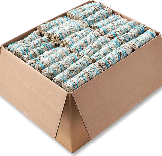 40 White Sage Smudge Sticks ~ Sustainably Grown Sage Bundles for Smudging, Smudge Kit, Ceremony, Spiritual Use, Home & Office Cleansing or Smoke Cleanse (40 Pack)