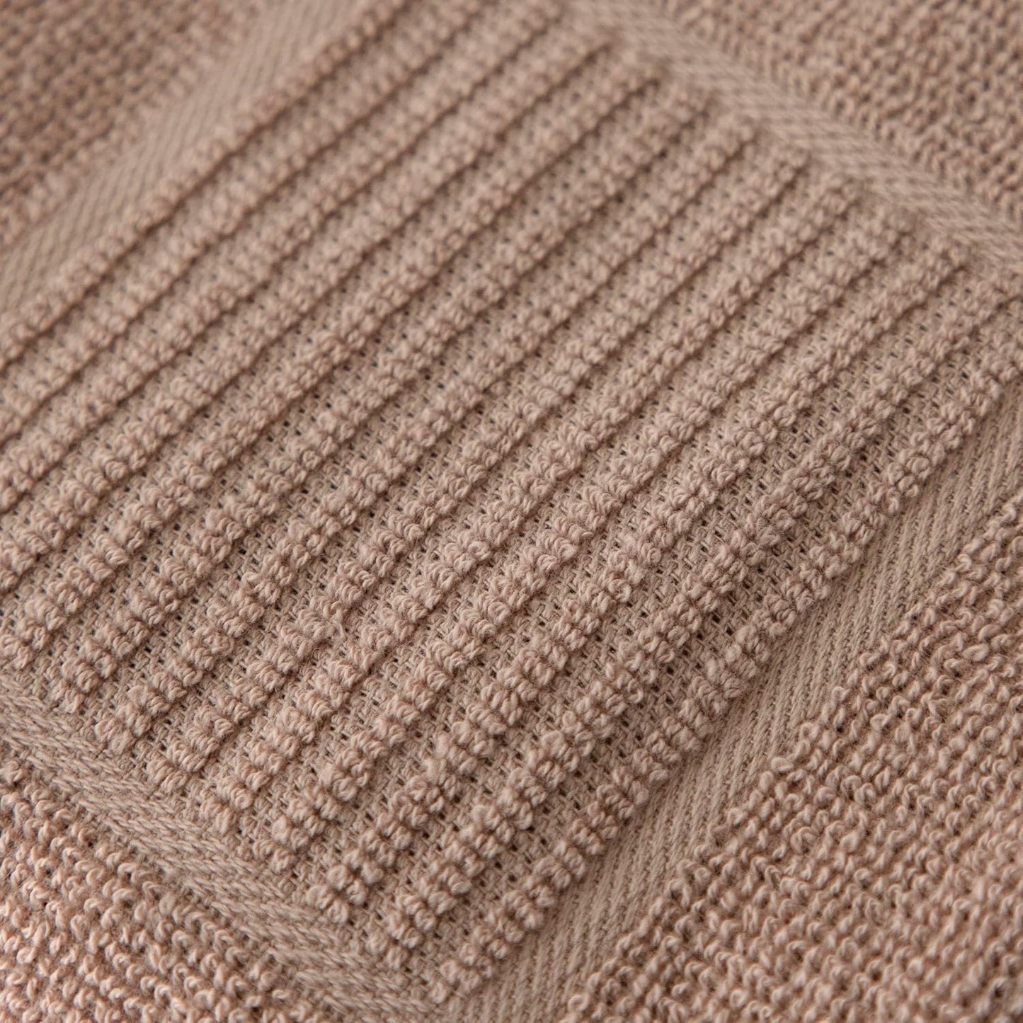 T-fal Solid & Checked Parquet Kitchen Towels: Highly Absorbent, Super Soft Long Lasting - 100% Cotton, 16"x26" Dish Towels for Cleaning & Drying Dishes, Pans, Glassware, or Countertops, (2-Pack), Sand