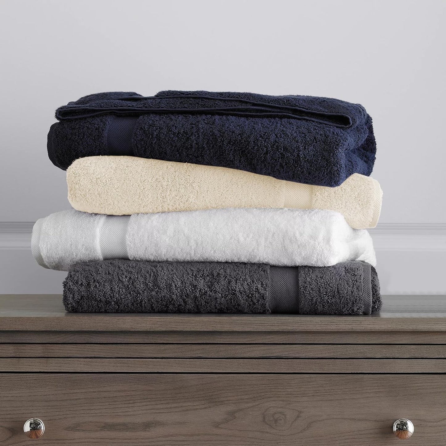 Delara 100% Organic Cotton Towels 650 GSM Plush Feather Touch Quick Dry Bath Towel, GOTS Certified, Oeko-Tex Green Certified, Organic Cotton Bath Towel, 30"X58"
