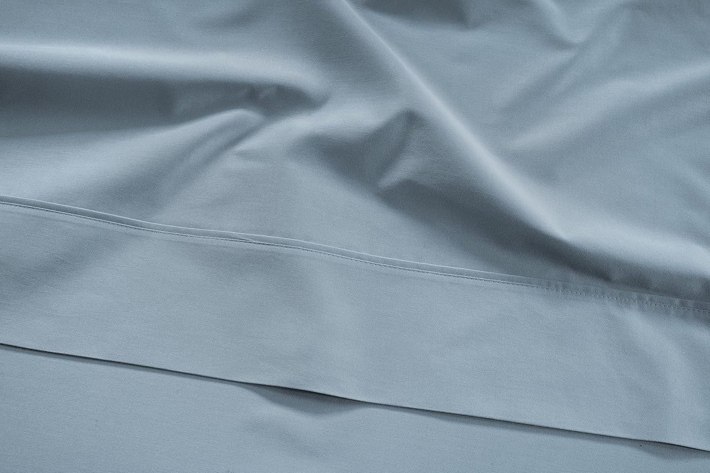 LANE LINEN Twin Bed Sheet Set – 450 Thread Count 100% Long Staple Cotton, Naturally Cooling & Soft, 15” Deep Pocket Fully Elasticized Fitted Sheet, Luxury Hotel Bedding, French Blue
