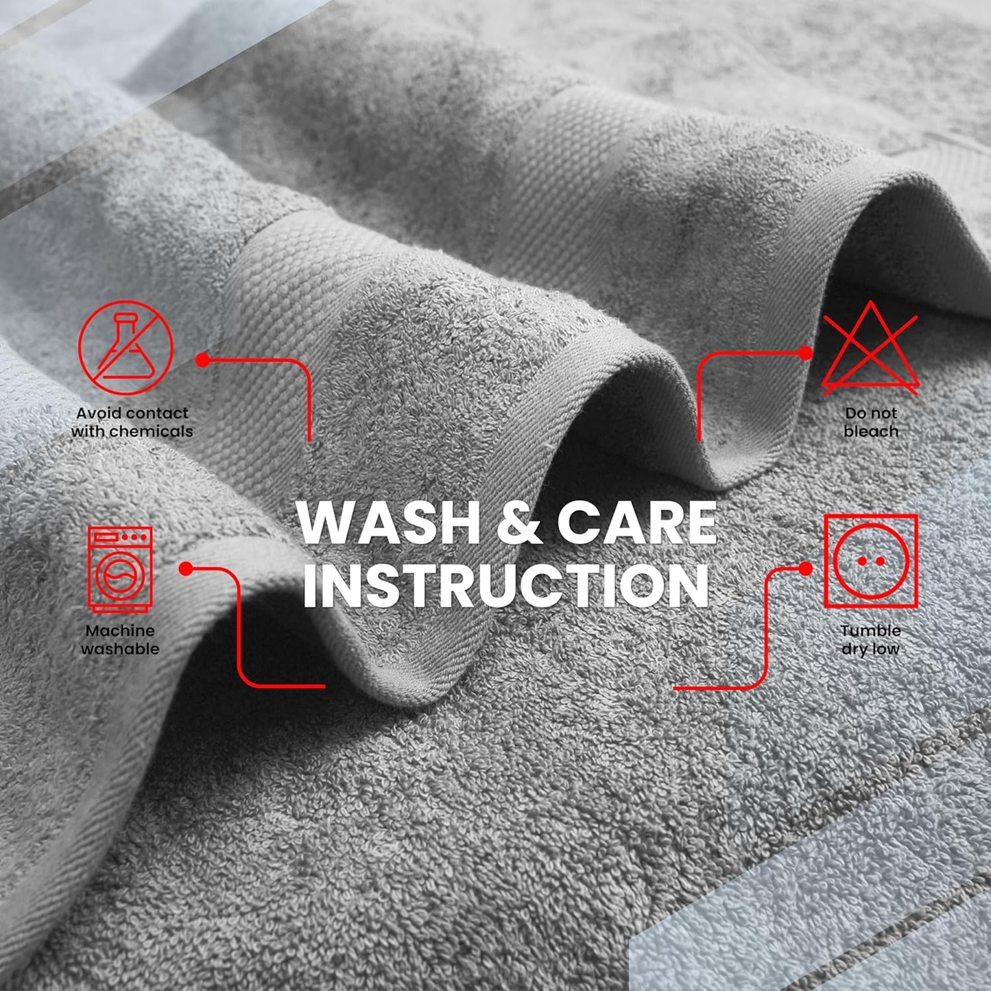 Infinitee Xclusives – Luxury Bath Sheets Towels – 1 Pack 600 GSM (35X70 Inches) – 100% Ring Spun Cotton Large Bath Towels for Bathroom (Charming Grey, Bath Sheets - Pack 1)