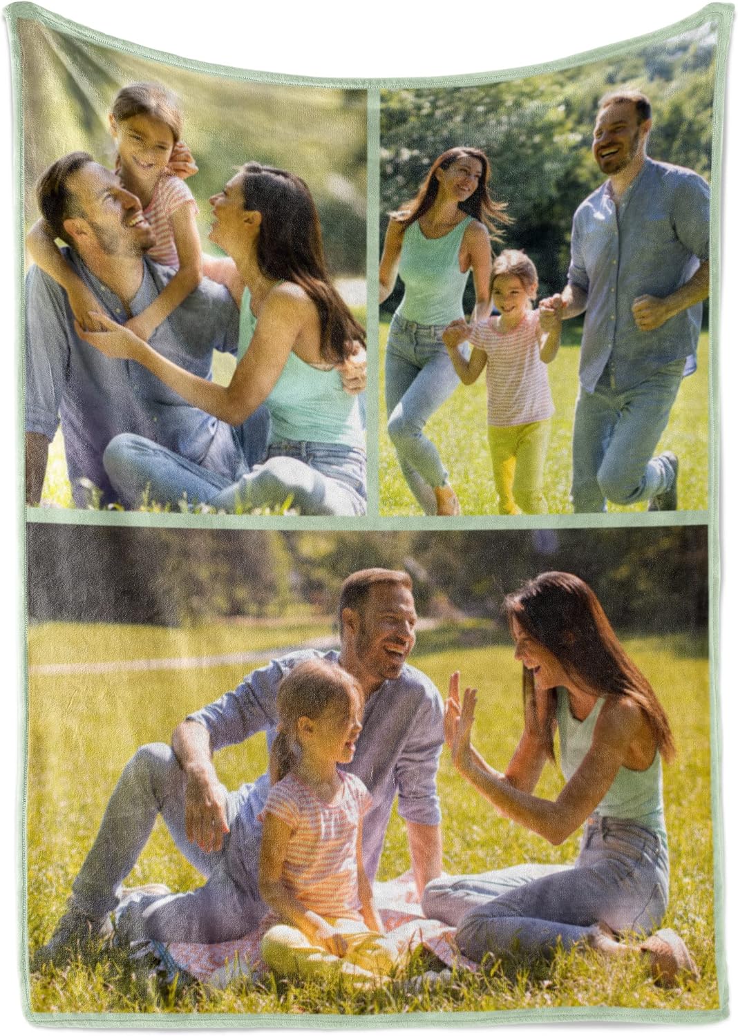 Ships Next Day, Custom Blanket with Picture - Printed in USA, Personalized Photo Blanket (Fleece – 50x60)