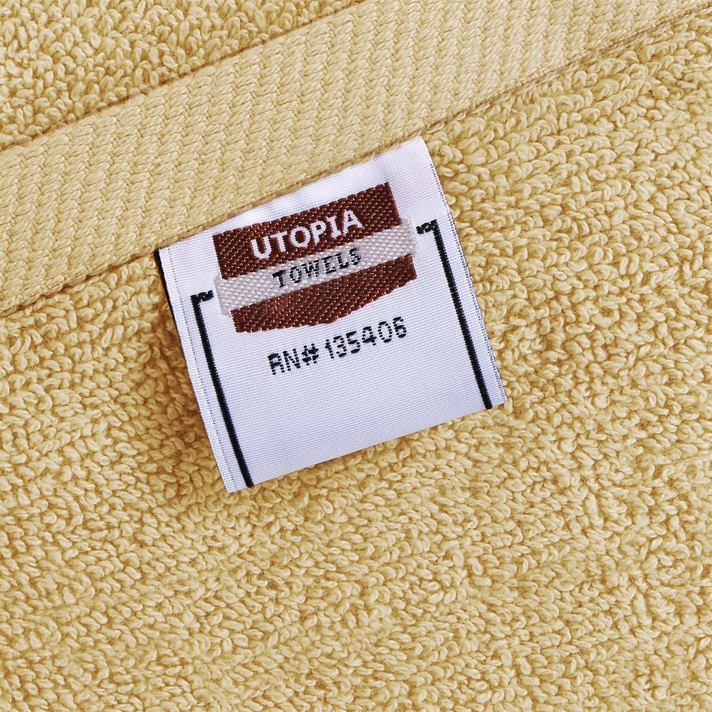 Utopia Towels 6 Pack Premium Hand Towels Set, 16 by 28 inches, 100% Ring Spun Cotton, Ultra Soft and Highly Absorbent 600GSM Towels for Bathroom, Gym, Shower, Hotel, and Spa, Beige