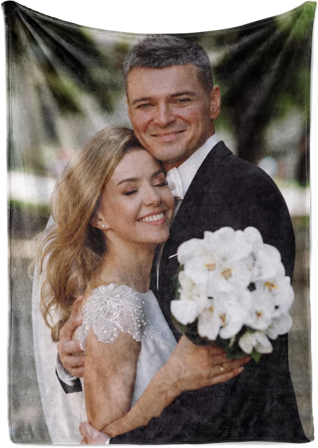 Ships Next Day, Custom Blanket with Picture - Printed in USA, Personalized Photo Blanket (Fleece – 60x80)