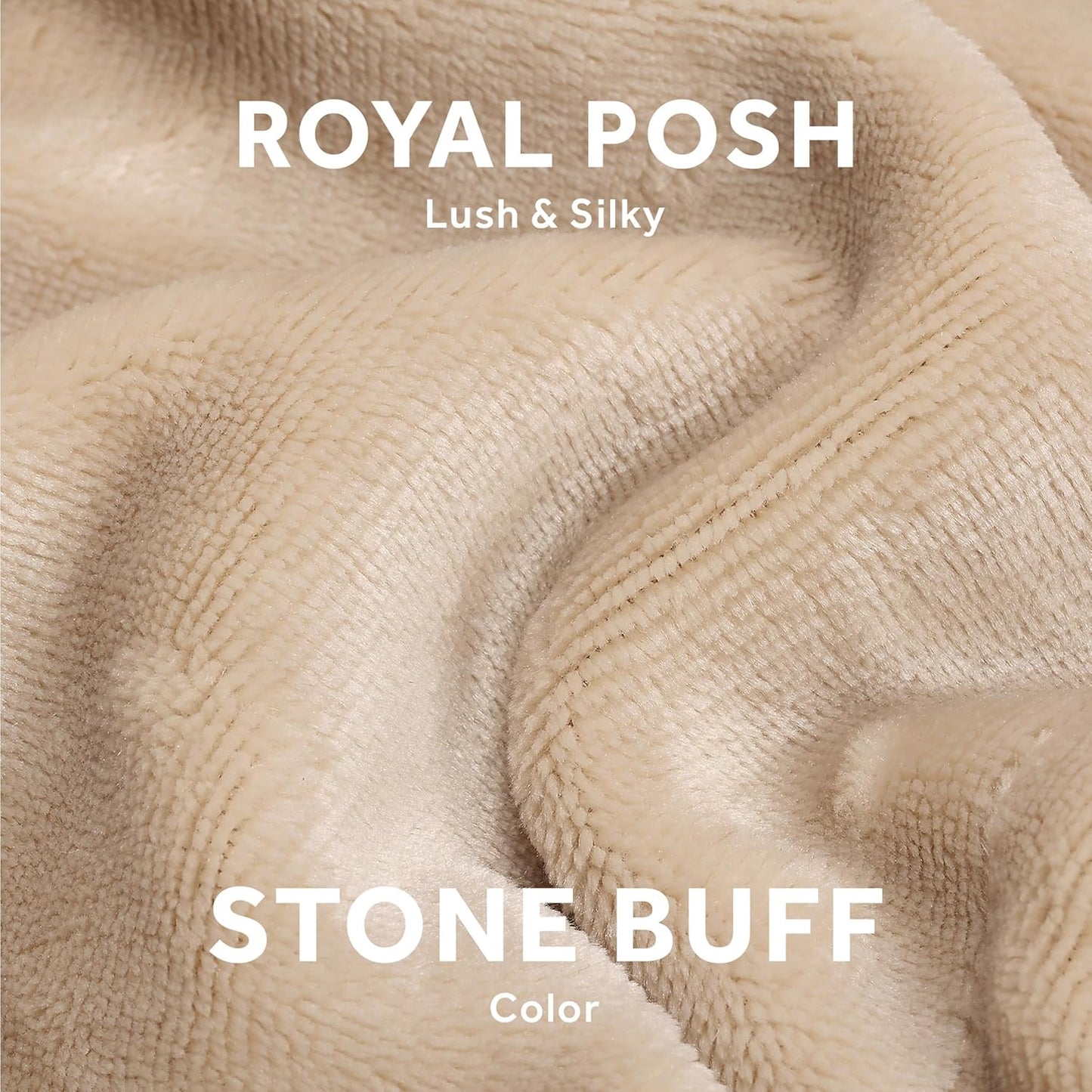 Sunbeam Ultimate Cozy Royal Posh Velvet Hand & Foot Pocket Heated Throw Electric Blanket, 50" x 72", 4 Heat Settings, 4-Hour Auto Shut-Off, Warming Throw for Couch or Bed, Machine Washable, Stone Buff