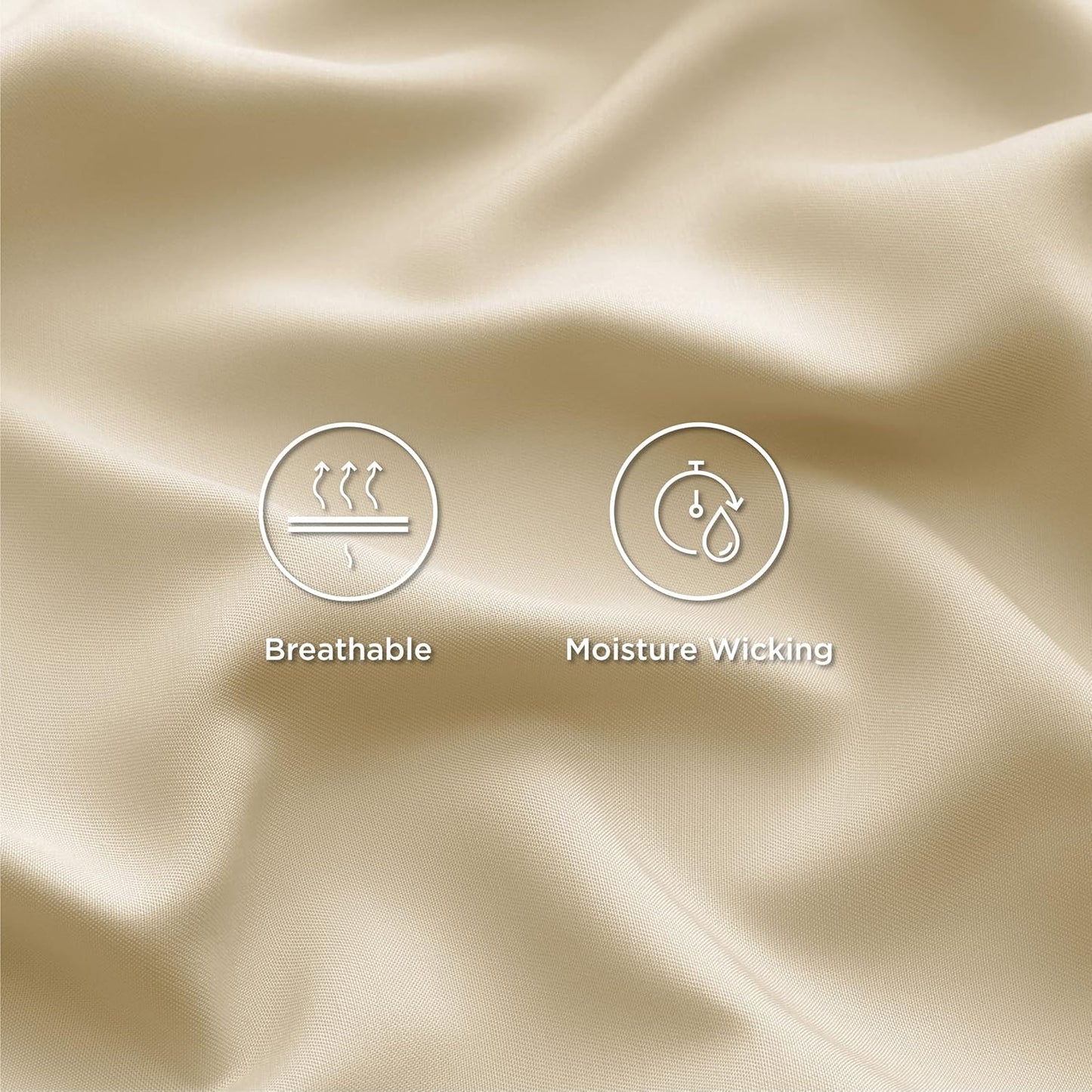 Bedsure Cooling Sheets Twin, Rayon Derived from Bamboo, Breathable & Soft Twin Sheets Set, Deep Pocket Up to 16 Inches, Hotel Luxury Silky Bedding for Hot Sleepers, Alabaster Gleam