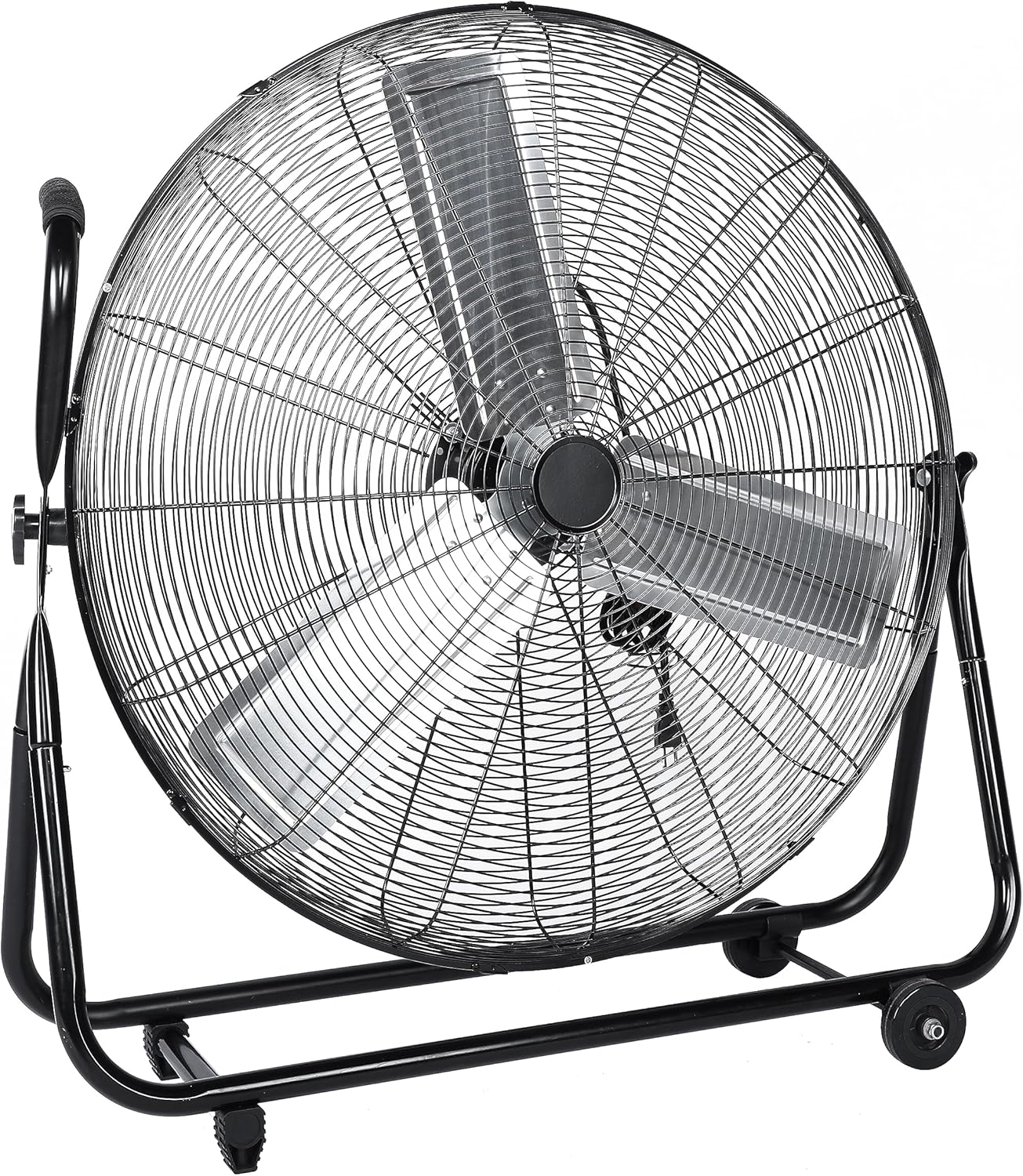 Simple Deluxe Dynamic 30-Inch Floor Fan with Roll Booster - Industrial-Grade Airflow, 360 Degree Adjustable Tilt, and Portable Design for Rapid Cooling and Flexible Air Circulation