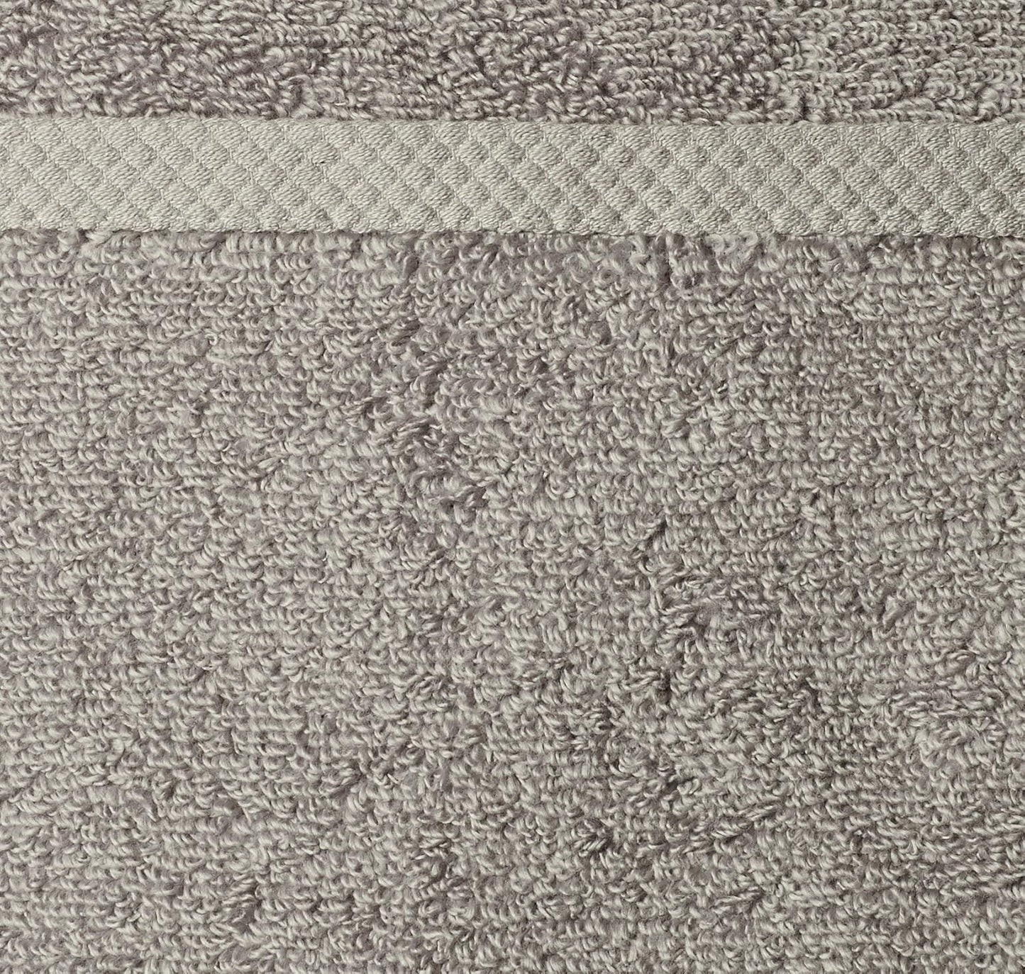 Amazon Basics 100% Cotton Quick-Dry Hand Towel, 8-Pack, Platinum, 28" x 16"