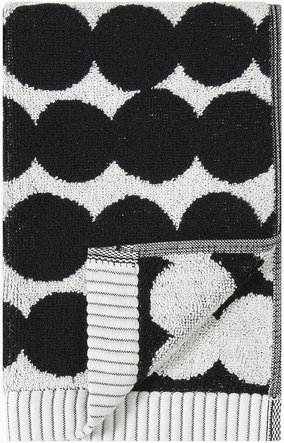 MARIMEKKO Räsymatto Terry Cotton Guest Towel – Polka Dot Patterned Guest Towels – 20 in x 12 in