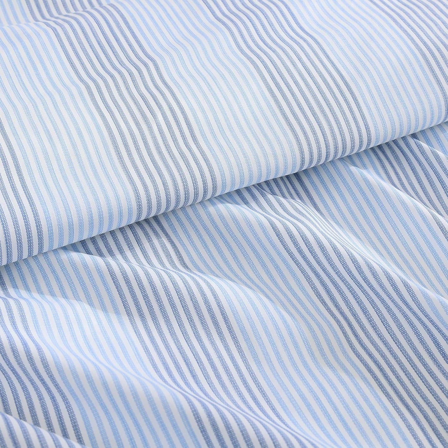 Tommy Bahama - King Sheets, Super Soft Cotton Percale Bedding Set with Matching Pillowcases, Crisp & Cool, Coastal Room Essentials (Weekend Stripe Blue, King)