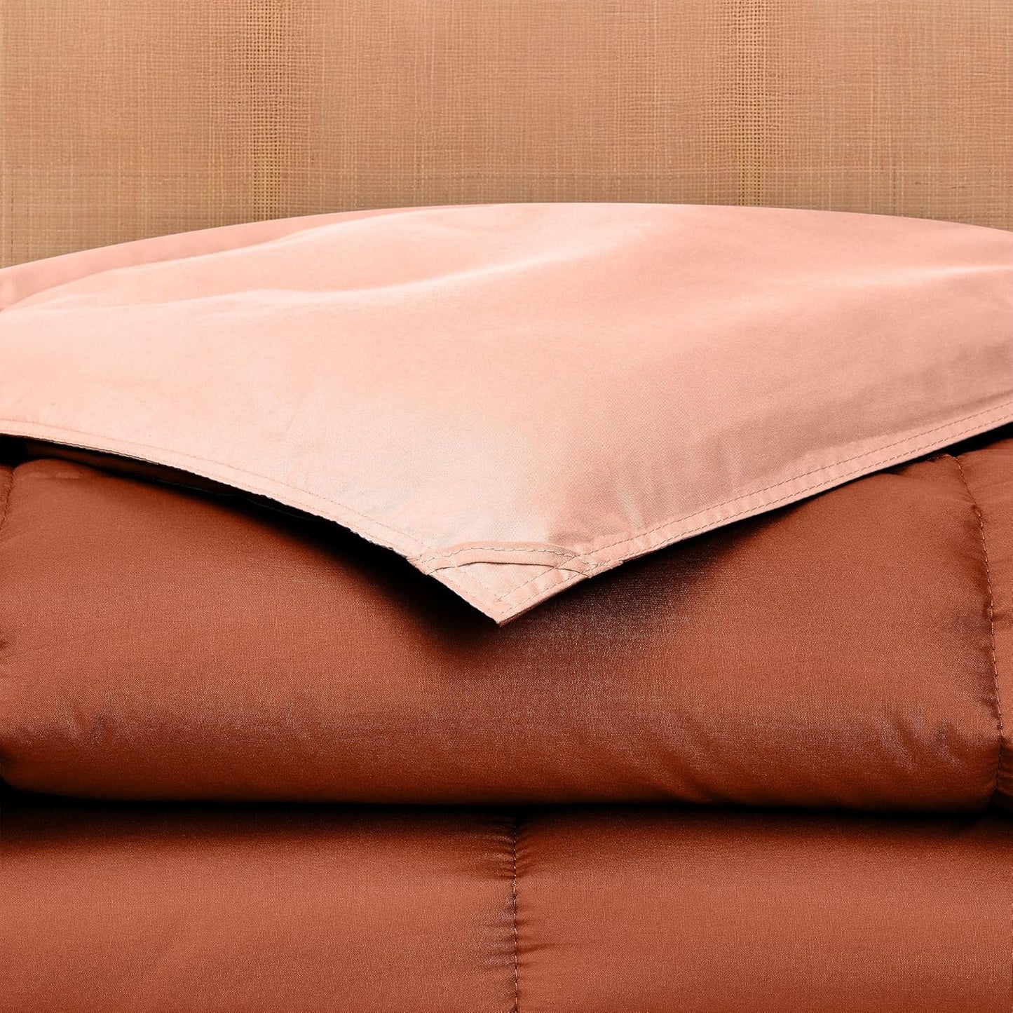 Modern Threads Down Alternative Reversible Comforter Rust/Clay Queen