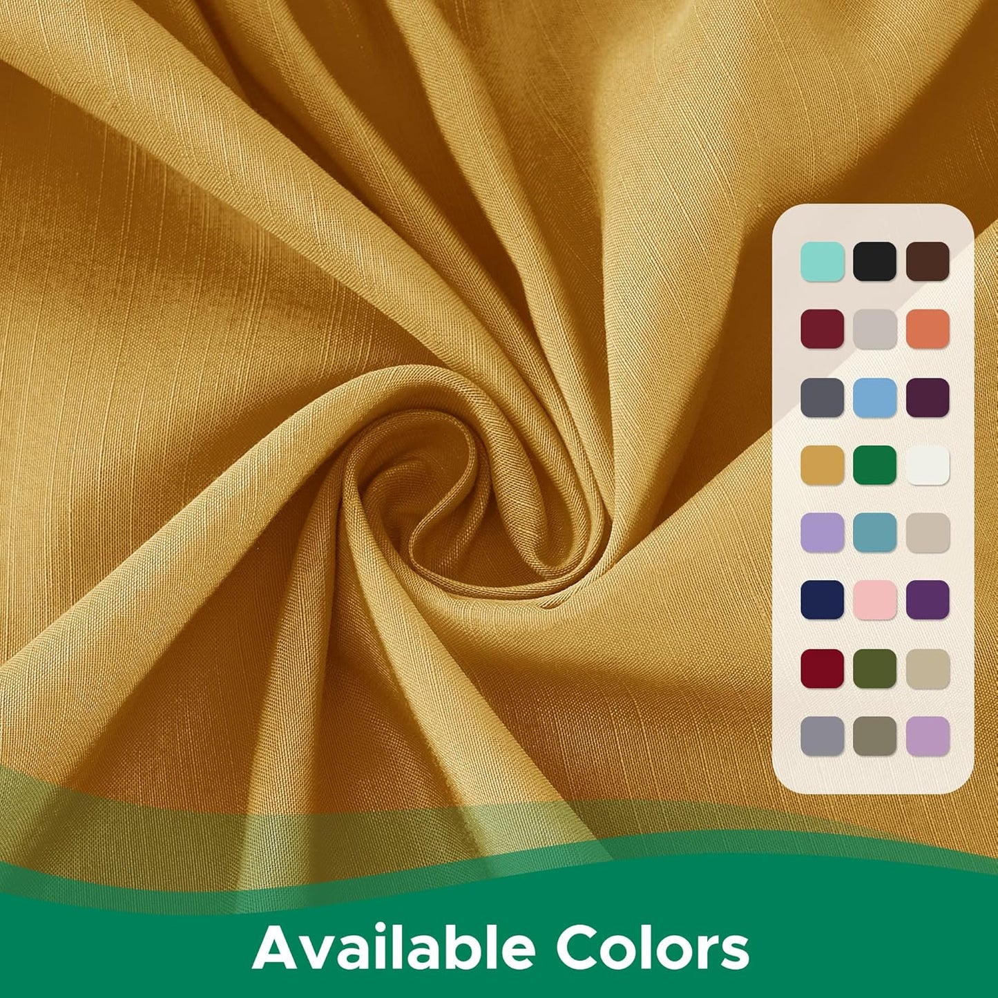 Biscaynebay Wrap Around Bed Skirts for Queen Beds 16" Drop, Gold Adjustable Elastic Dust Ruffles Easy Fit Wrinkle Resistant Silky Luxurious Fabric Machine Washable