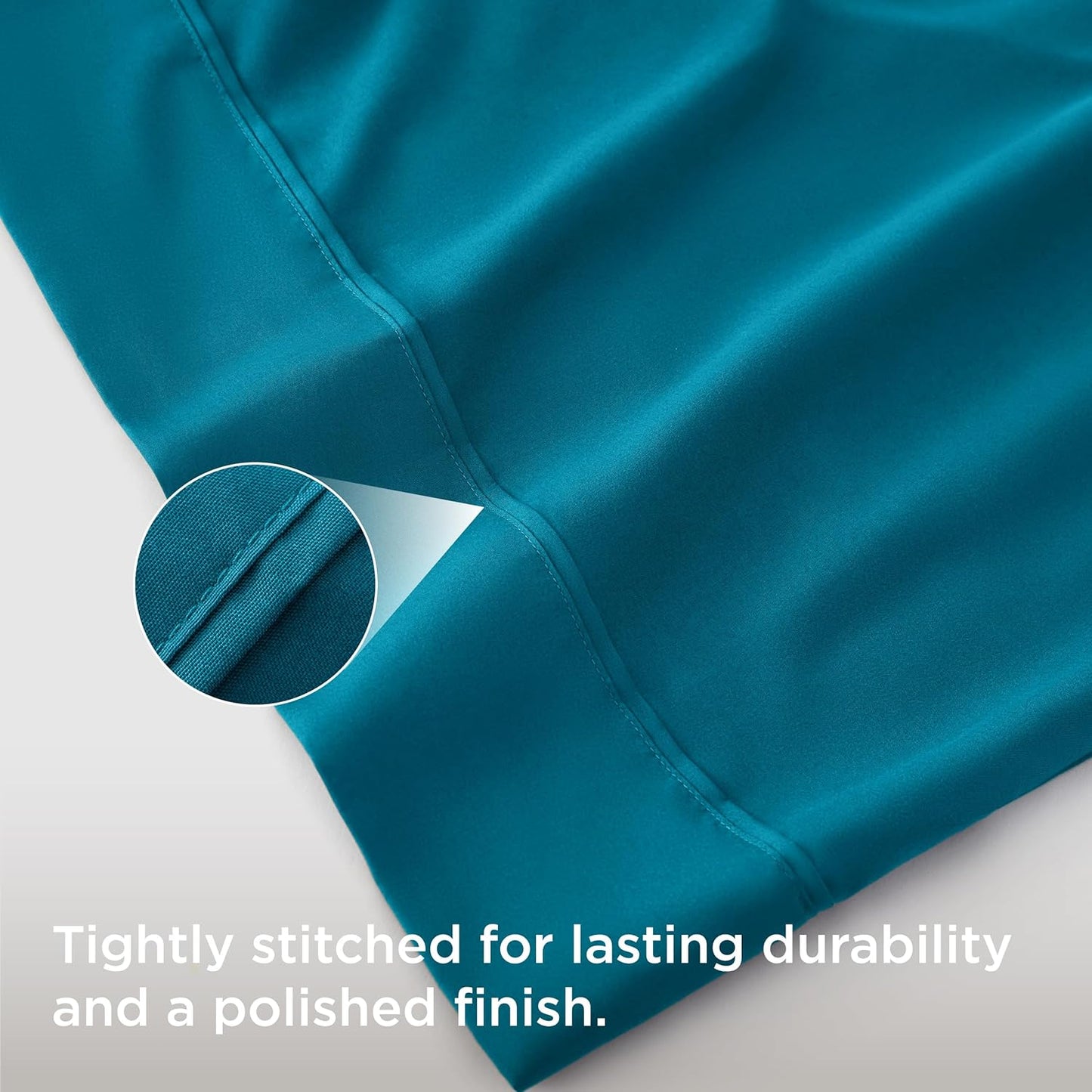 Bedsure Body Pillow Case Cover - Teal Brushed Microfiber Long Pillow Cases, Ultra Soft and Cozy Body Pillowcase with Envelope Closure, Wrinkle, Fade and Stain Resistant, 1 Pack, 20x54 Inches