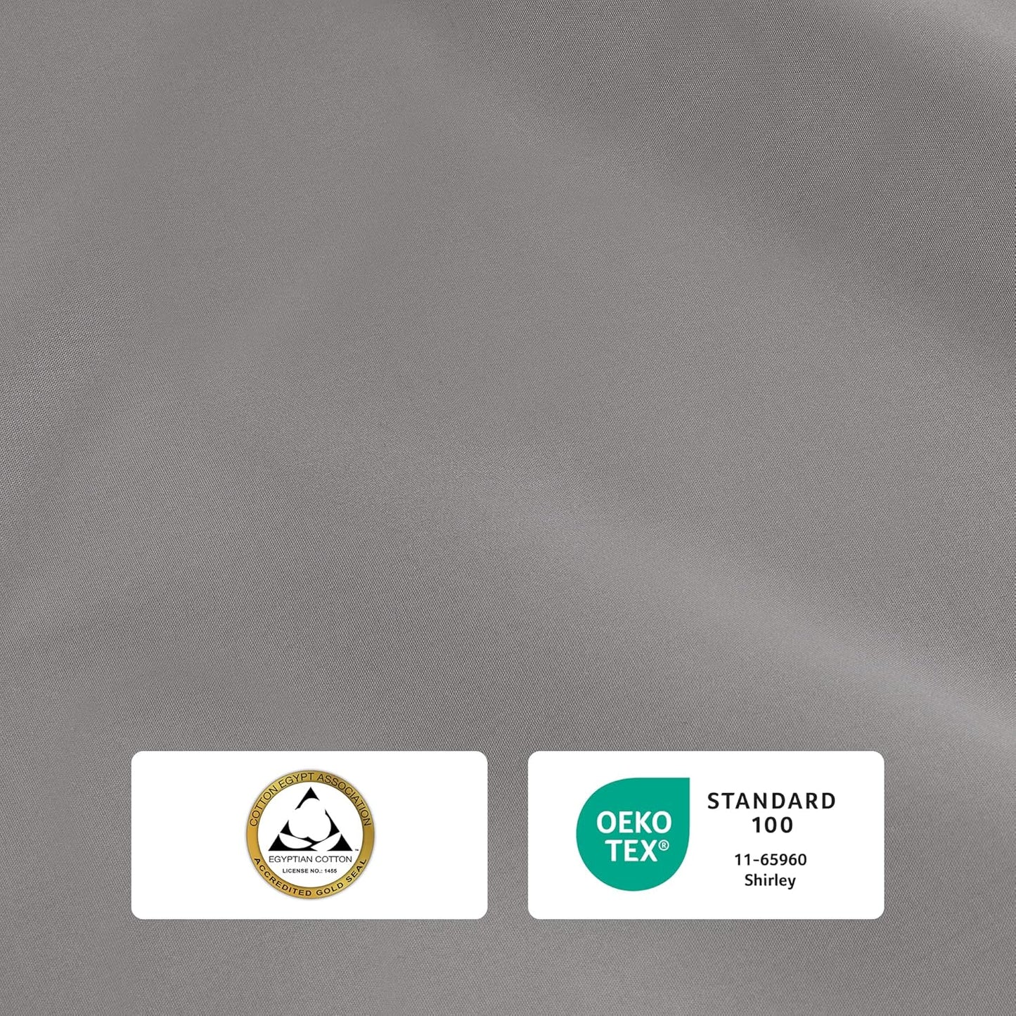 IZOD 100% Egyptian Cotton Sheets Set King Size, Cotton Percale Crisp Sheet Set 4Pc,Lightweight & Deep Pocket fits Upto 17", Long-Staple Soft Combed, Hotel Style Luxury Bedding Sheet - Sterling Silver