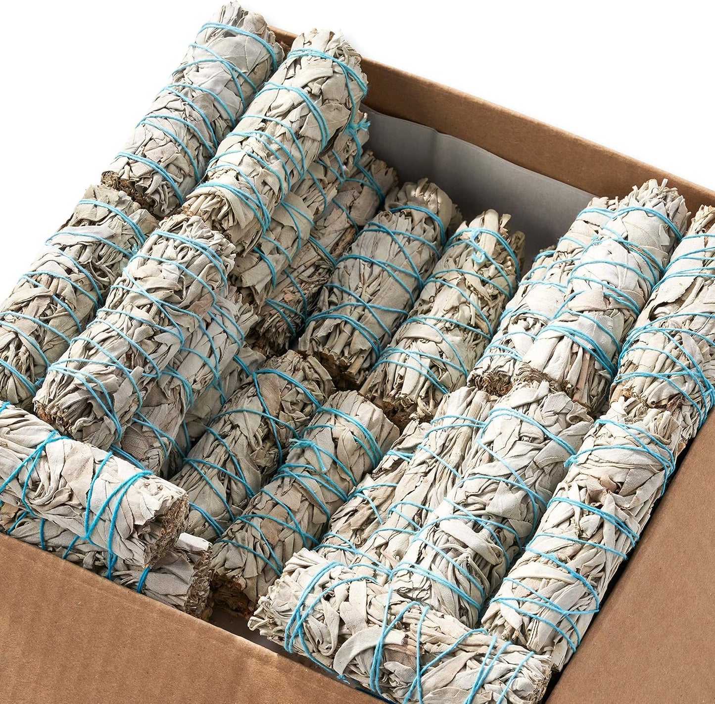 25 White Sage 4" ~ Sage Smudge Sticks for Smudging & Cleansing Energy ~ Bulk/Wholesale ~ Sustainably Grown (25 Pack)