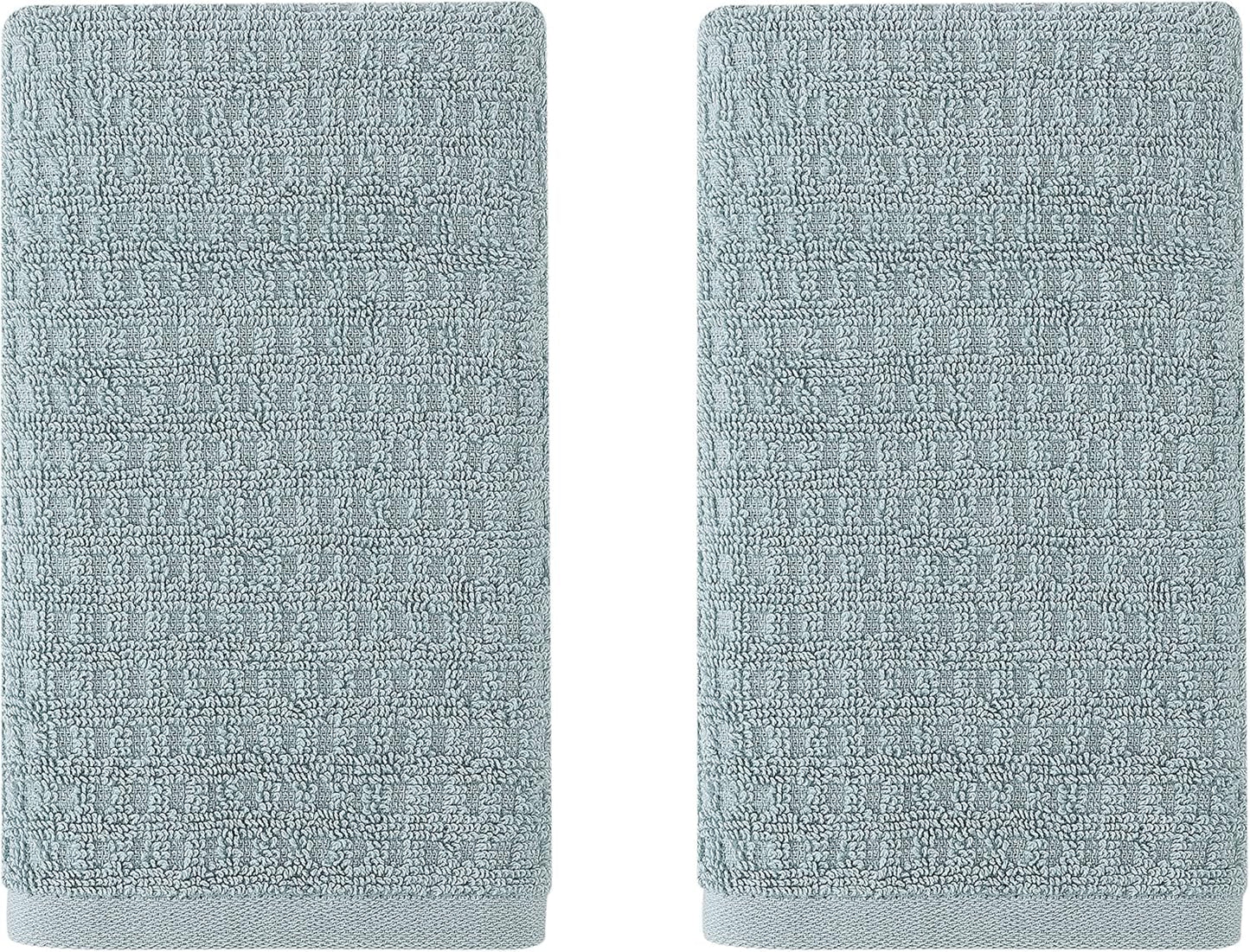 Tommy Bahama- Hand Towel Set, Highly Absorbent Cotton Bathroom Decor, Low Linting & Fade Resistant (Northern Pacific Turquoise, 2 Piece)
