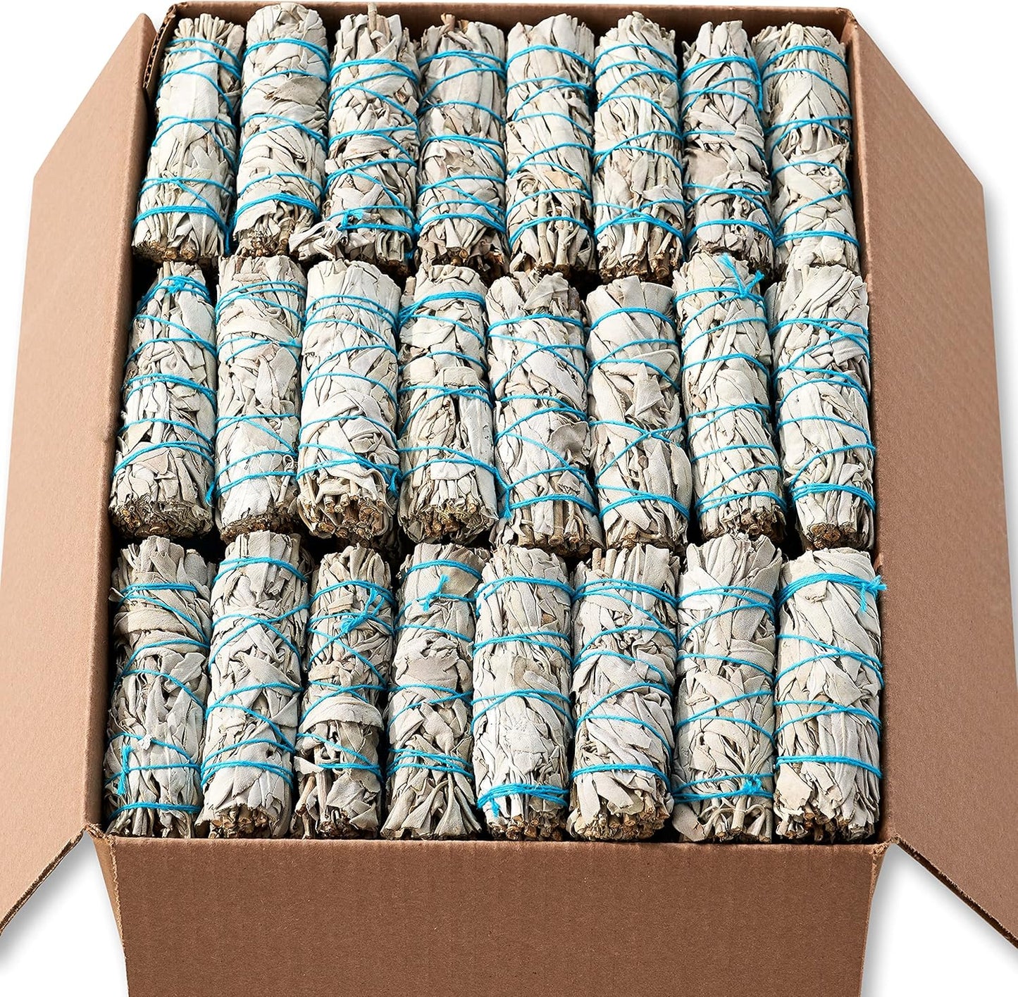 40 White Sage Smudge Sticks ~ Sustainably Grown Sage Bundles for Smudging, Smudge Kit, Ceremony, Spiritual Use, Home & Office Cleansing or Smoke Cleanse (40 Pack)