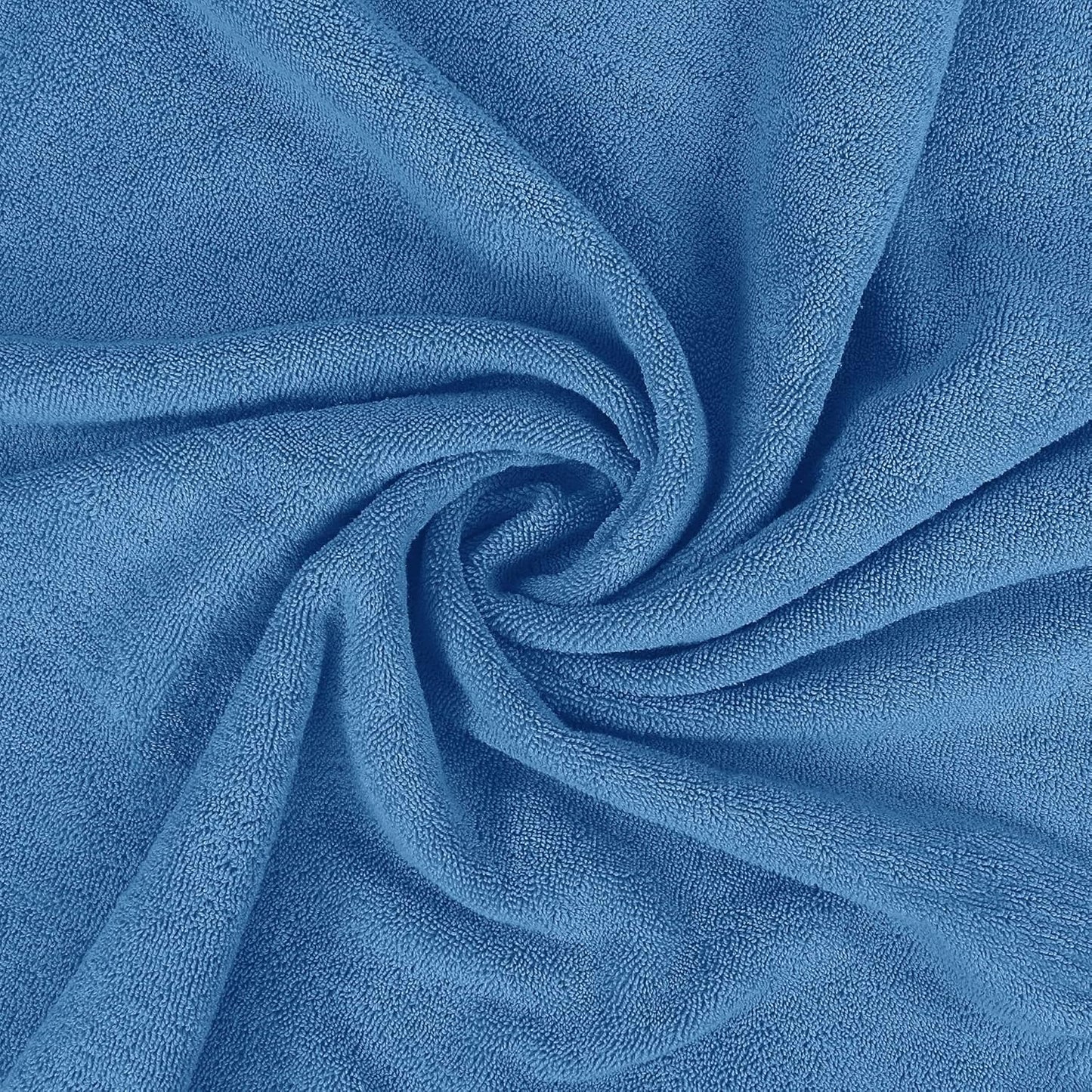 Utopia Towels Luxurious Jumbo Bath Sheet 2 Piece, 600 GSM, 35 by 70 Inches, 100% Ring Spun Cotton, Highly Absorbent and Quick Dry Extra Large Bath Towel, Super Soft Towel, Electric Blue