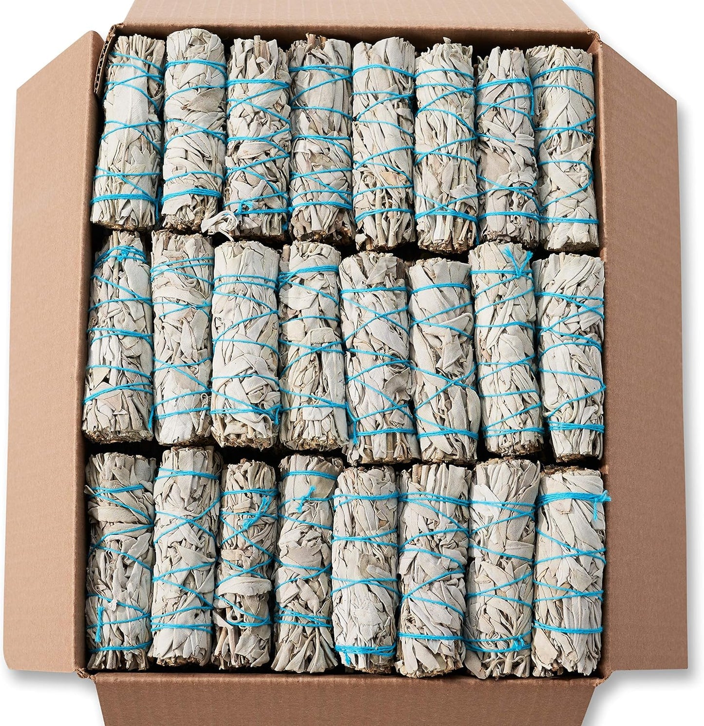 50 White Sage Smudge Sticks 4" ~ Sustainably Harvested ~ for Cleansing & Smudging with Instructions (4" 50 Pack)