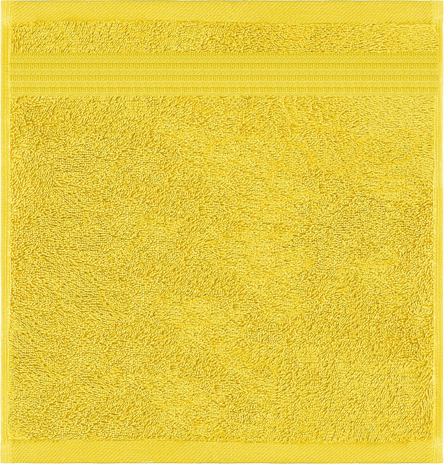 American Veteran Towel, 100% Cotton Turkish Washcloths for Bathroom Essentials 4 Pack, Soft Absorbent Wash Cloths Quick Drying Small Towels Washrags, Yellow