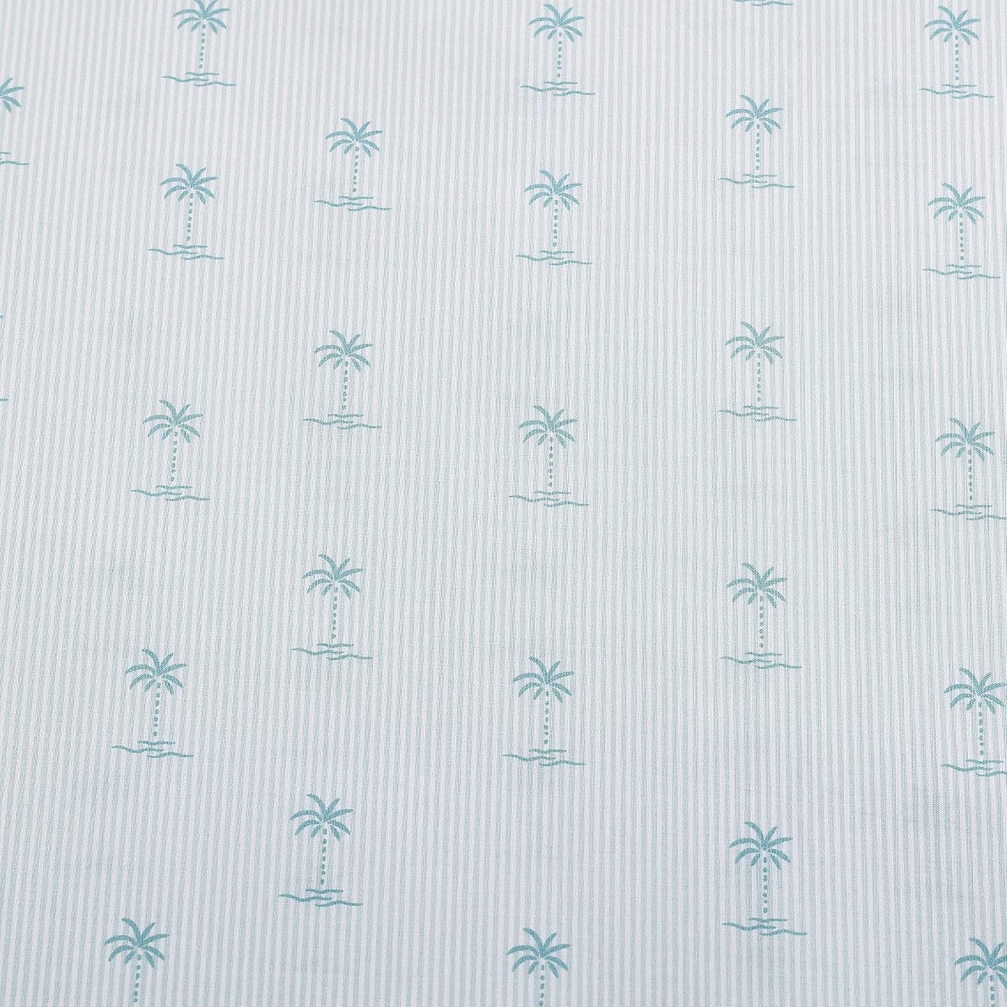 Tommy Bahama - King Sheets, Cotton Percale Bedding Set, Crisp & Cool, Stylish Bedding Set (Kaw Palms Blue, King)