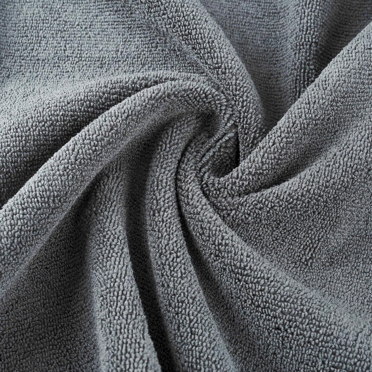 New Microfiber Hair Drying Salon Towels, Quick Dry, Lint Free, 4 Pack (Gray, 16'' x 29'')