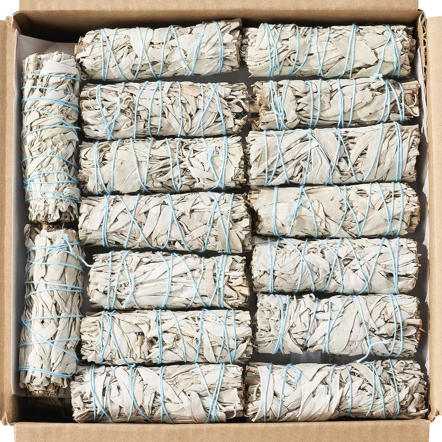 Blue River Sage 20 White Sage Smudge Sticks 4 Inch - Sustainably Grown Sage Bundles for Smudging, Cleansing Home Office, & Ceremony