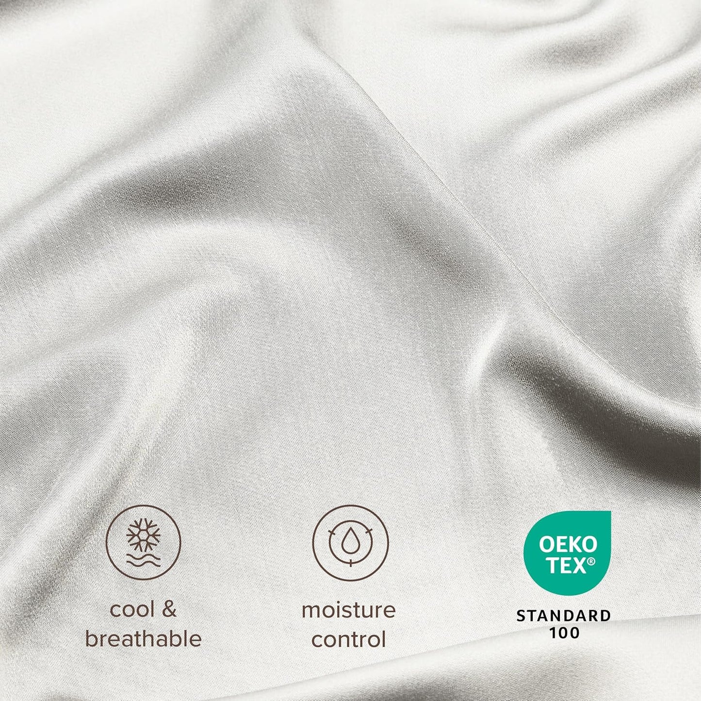 Bare Home 100% Rayon Made from Bamboo King Sheet Set - 4 Piece Bedding Set - Deep Pockets - Breathable - Easy Fit - Bedding Sheets & Pillowcases (King, Cream)