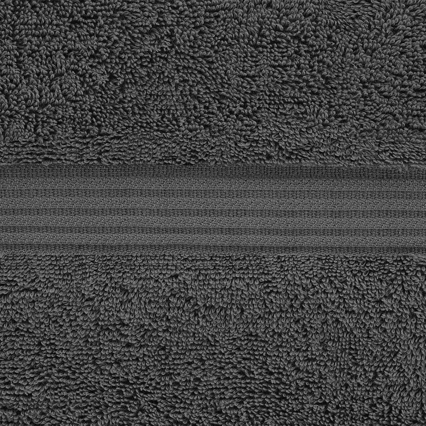 American Veteran Towel, 100% Cotton Turkish Washcloths for Bathroom Essentials 4 Pack, Soft Absorbent Wash Cloths Quick Drying Small Towels Washrags, Dark Gray