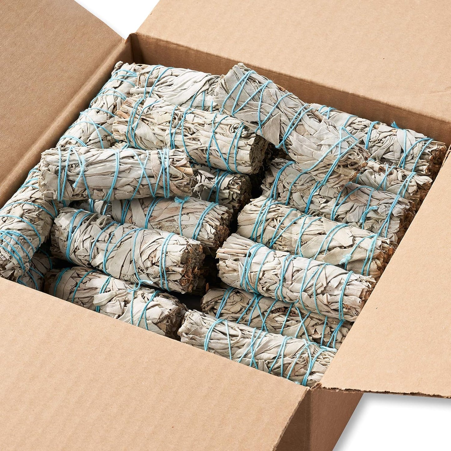 Blue River Sage 20 White Sage Smudge Sticks 4 Inch - Sustainably Grown Sage Bundles for Smudging, Cleansing Home Office, & Ceremony