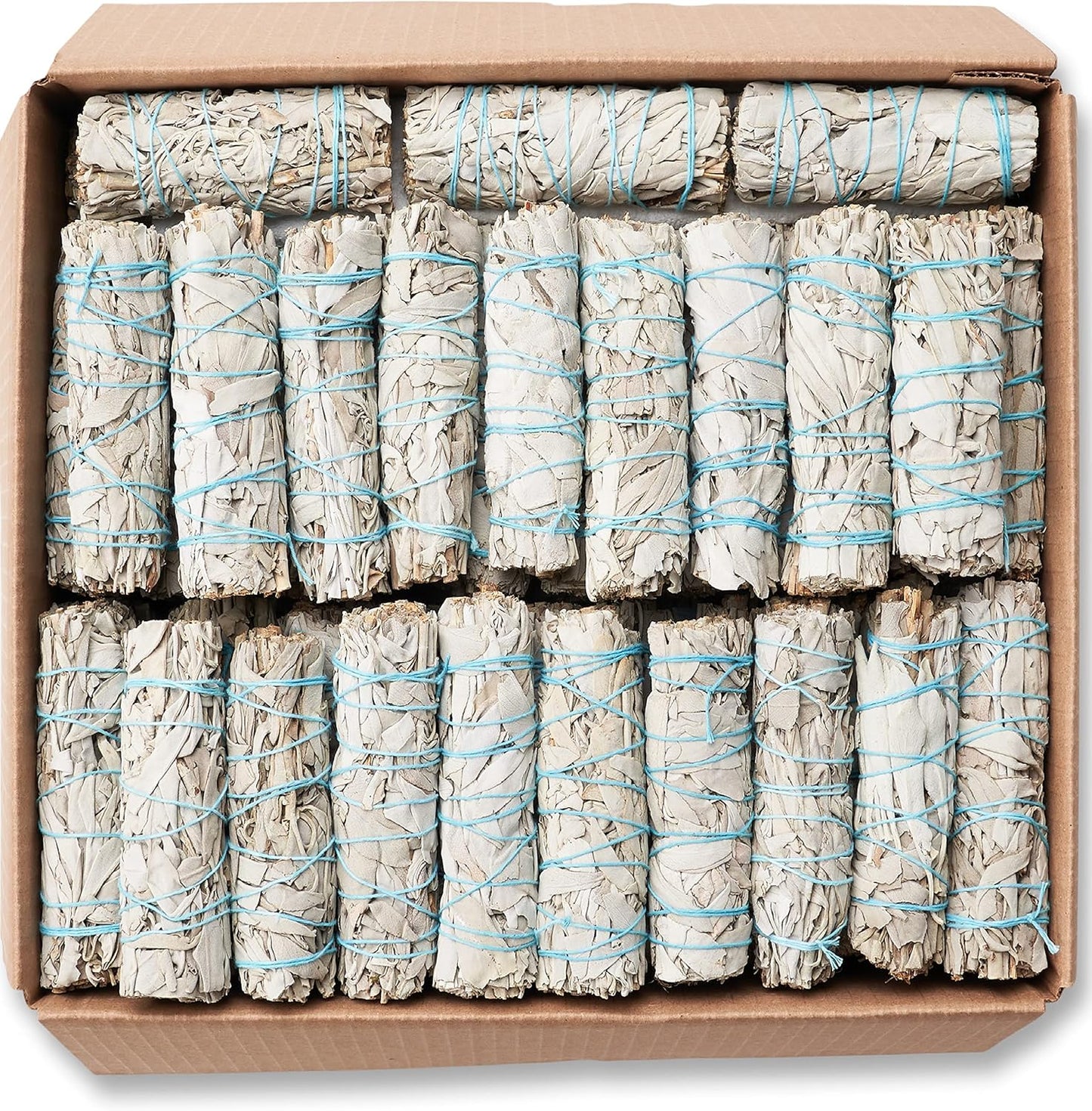JL Local 20 White Sage Smudge Sticks 4-Inch Sustainably Grown, Intended for Personal Spiritual Growth, Stress Relief and Smudging ~ Smoke Cleansing ~ Wholesale/Bulk Sage