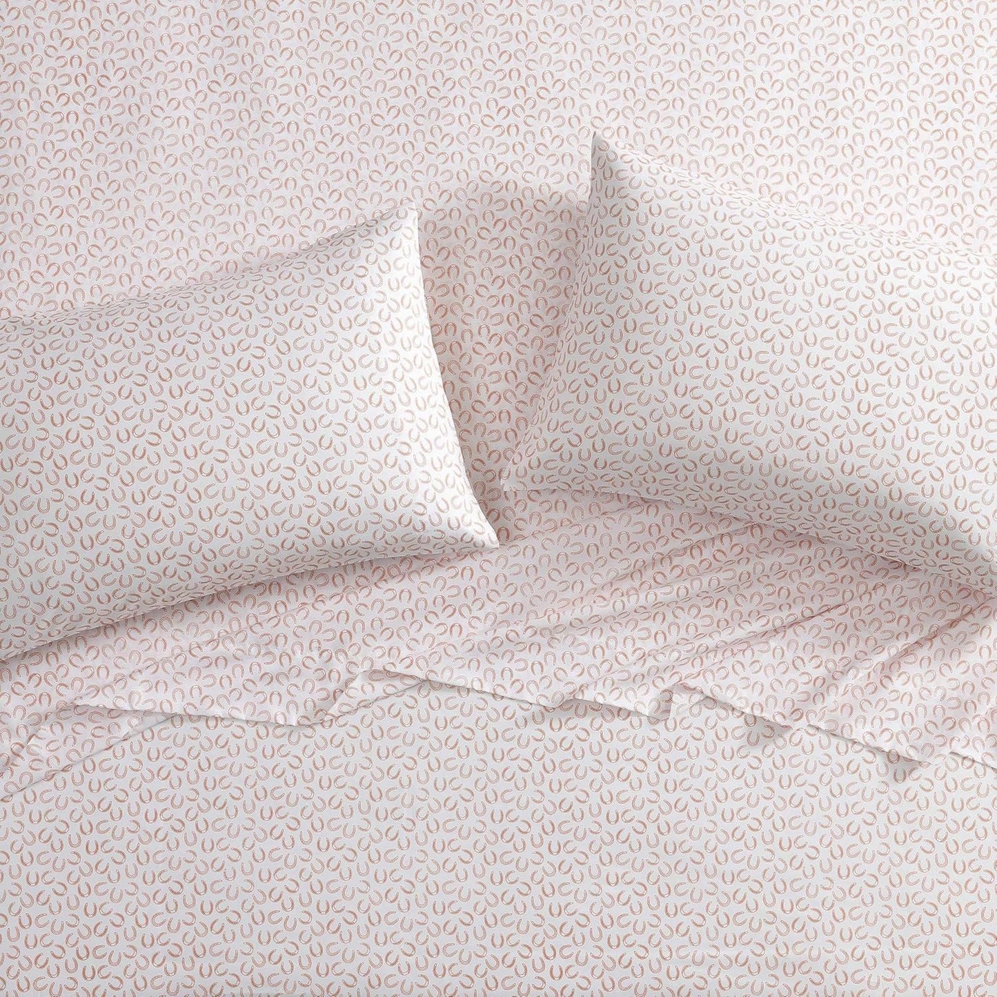 Wrangler - Twin Sheet Set, Super Soft & Cozy Bedding with Matching Sham(s), Casual Luxurious Bedding Set, Yellowstone Inspired, Oeko-Tex Certified (Horseshoe Orange, Twin)