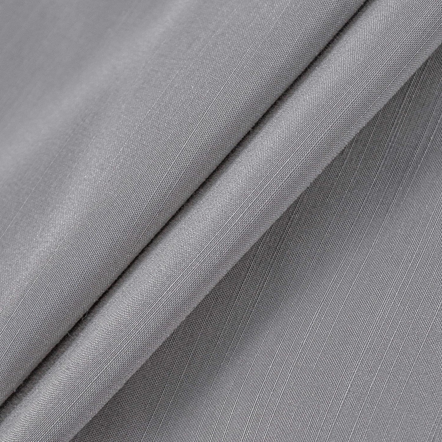Biscaynebay Wrap Around Bed Skirts with Split Corners for Queen Beds 12" Drop, Silver Grey Adjustable Elastic Dust Ruffles Easy Fit Wrinkle & Fade Resistant Silky Luxurious Fabric Machine Washable